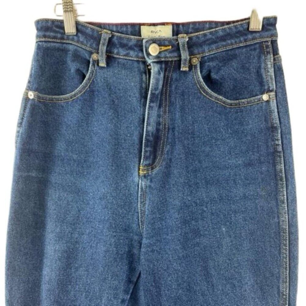 RVCA x Camille Rowe Flare Jeans Womens Size 28 High-Waist 1970s